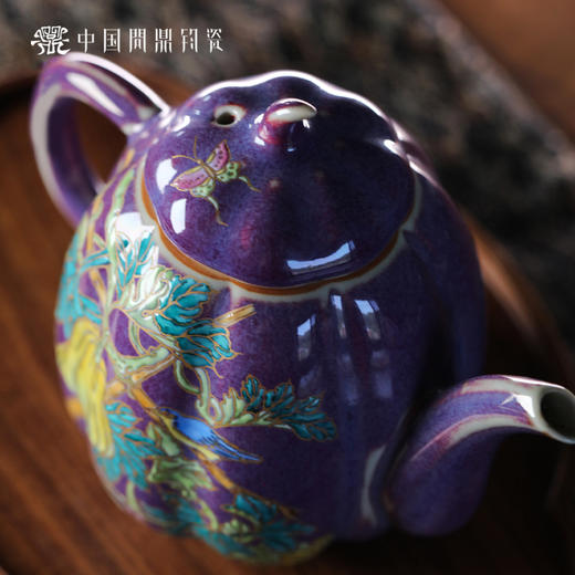 问鼎钧瓷瓜棱壶 （瓜熟蒂落） 商品图2