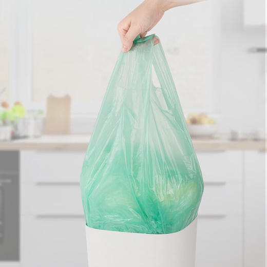 京东京造 大号50*65cm手提垃圾袋15um厚60只厨房客厅卫生间防刺破 100003922247 商品图3