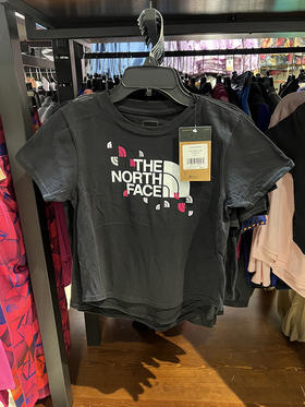 THE NORTH FACE/北面 女童装夏季胸前印花舒适透气圆领短袖T恤