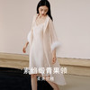 【逸羽华裳】真丝睡袍女100%桑蚕丝奢华多穿轻盈优雅睡衣吊带金三塔  YSFEC102 商品缩略图4