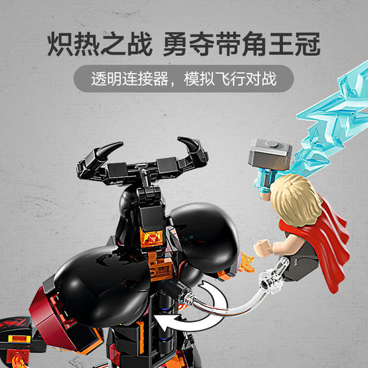 乐高LEGO 雷神托尔大战苏尔特尔拼搭人偶LEGC76289 商品图3
