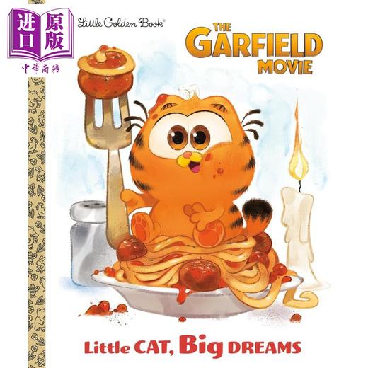 【中商原版】小金书 加菲猫的大理想 Little Golden Book The Garfield Movie Little Cat Big Dreams 英文原版 卡通动画绘本 商品图0