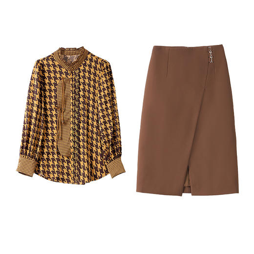 HR WS2612-29气质时尚简约大方OL风格两件套裙 商品图4