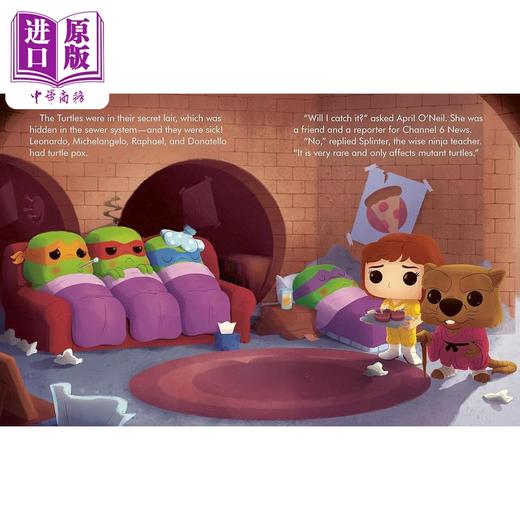 【中商原版】小金书 大眼仔系列 忍者神龟 Little Golden Book Funko Pop Teenage Mutant Ninja Turtles Half-Shell Heroes 商品图3
