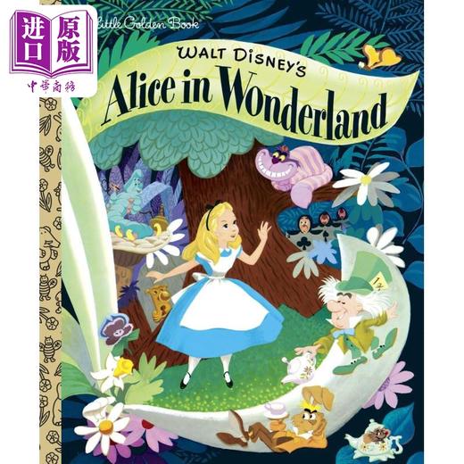 【中商原版】小金书 爱丽丝梦游仙境Little Golden Book Disney Classic Walt Disneys Alice in Wonderland 英文原版儿童读物 商品图0