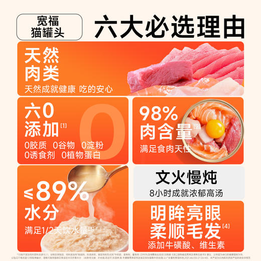 双12【罐饭双拼】宽福 主食猫饭 猫罐头套餐 营养补水 助于增肥发腮 营养补钙 商品图2