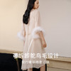 【逸羽华裳】真丝睡袍女100%桑蚕丝奢华多穿轻盈优雅睡衣吊带金三塔  YSFEC102 商品缩略图6