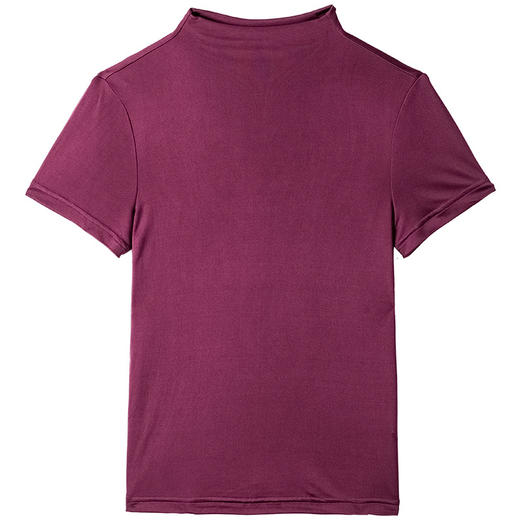 丁摩 纯色百搭真丝上衣女桑蚕丝短袖T恤潮修身针织衫4ZF-F2356 商品图1