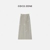 COCO ZONE 松紧腰系绳半裙前幅收褶设计裙子 23C18892 商品缩略图0
