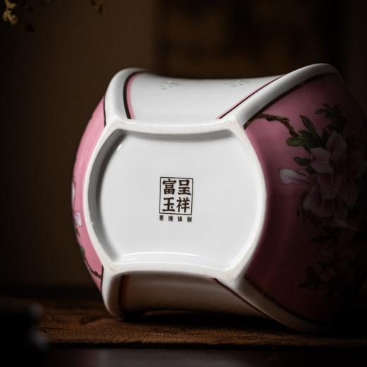 富玉 景德镇粉彩玲珑花瓶创意艺术感装饰摆件家居乔迁送礼 商品图4