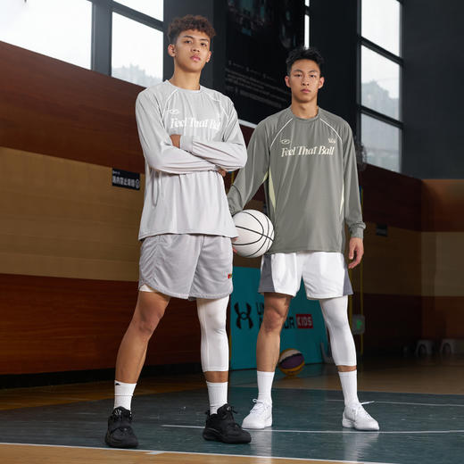 有志者UZIS 美式拼色运动长袖男篮球跑步训练速干网眼投篮服[利刃 商品图4