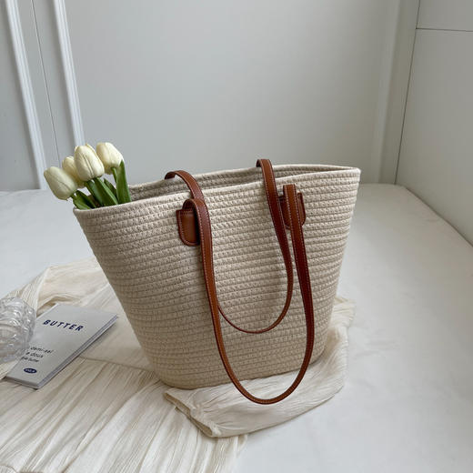 森系草编托特包，百搭时髦、通勤大容量【G】 商品图10