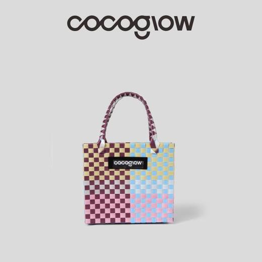 cocoglow·汽水系列女士手提包手工工艺编织菜篮子新品中号 商品图0