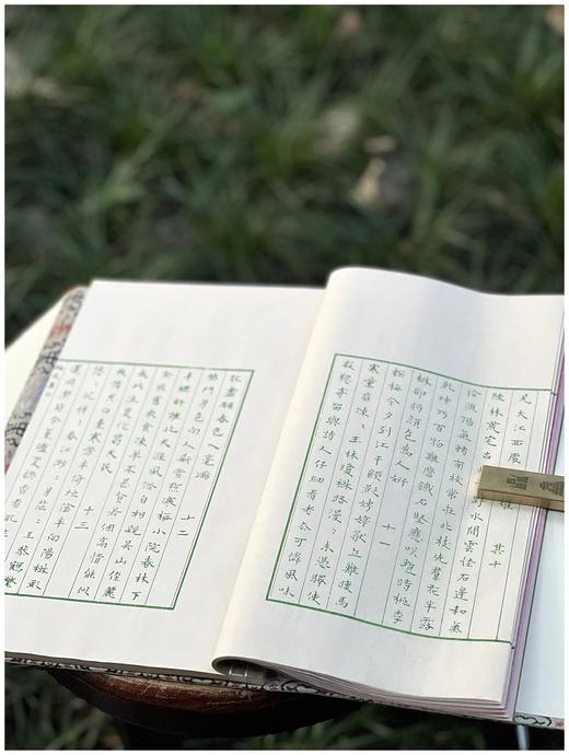 雕版绿印本！！《张充和手书上板梅花律诗集句》，线装一函一册，张充和手书，周小英跋文，沈树华雕刻，售价420元。 商品图6