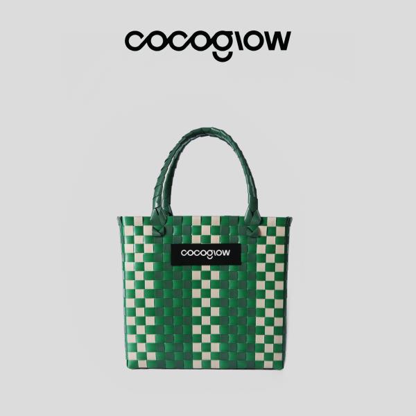 cocoglow·GARDEN_绿野仙踪女士手提包手工工艺编织菜篮子中号