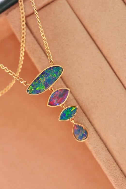 3.7ct 欧泊项链 商品图5