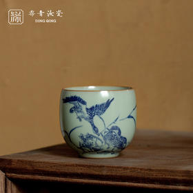 问鼎鼎青青花金钟杯（秋水芦雁）