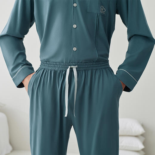 秋款95%棉长袖宽松家居服套装 A-4177芬腾 商品图2