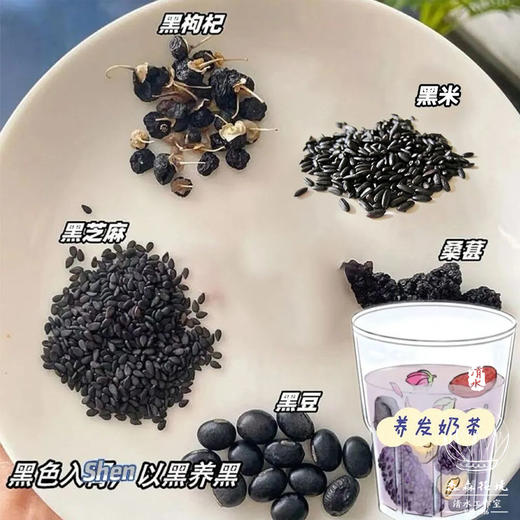 淼森花境丨中式奶茶三角包泡茶组合茶养发五黑桑椹茶 掉秤荷叶山楂绿茶 痘痘菊花决明子茶 祛湿红豆薏米茶 白白桑椹玫瑰茯苓茶 散结红枣百合茶 商品图2