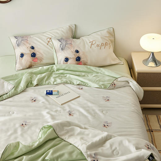 自然醒60支卡通奥地利兰精天丝数码印花夏被薄被芯空调被子四件套小清新可水机洗被TD 商品图12