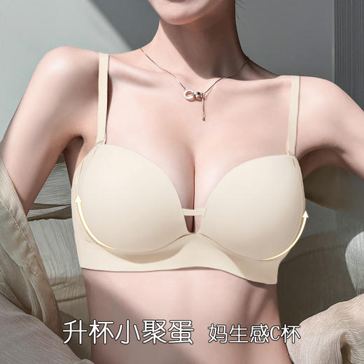 【298选3】A1-【A-B杯】【高性价比】【一穿就挺提拉聚拢无痕小胸显大内衣女收副乳调整型美背文胸罩  玲珑娇俏【小胸-光面】 商品图1