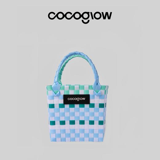 cocoglow 小号全系列手提包手工编织包夏天彩色菜篮子 商品图3