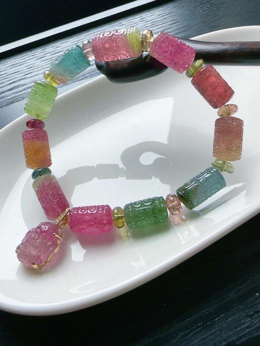 27.5g 雕刻碧玺手链 商品图4