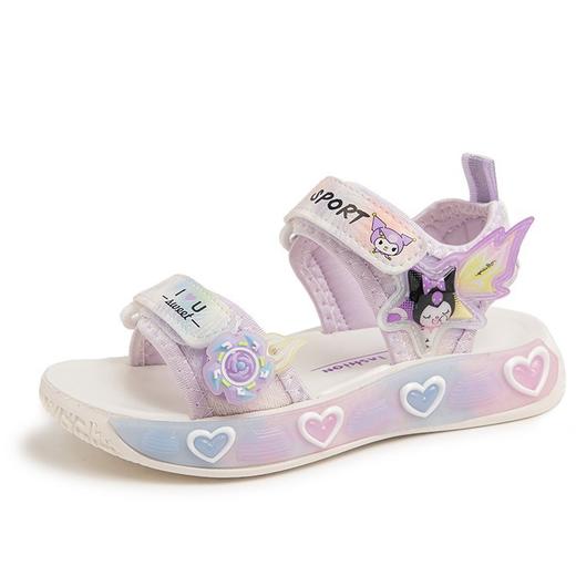 【精致可爱公主鞋】库洛米女童凉鞋2024夏季新款洋气可爱公主鞋儿童露趾外穿沙滩鞋子，轻便舒适，洋气可爱，公主鞋范儿十足，露趾外穿沙滩必备！ry 商品图6