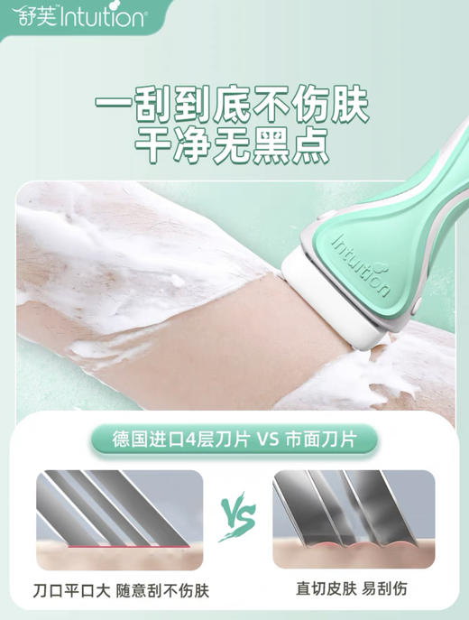 Schicj/舒适舒芙女士敏感肌大皂头剃毛刀1刀架2刀头 私处除毛到刮毛腋下 商品图7