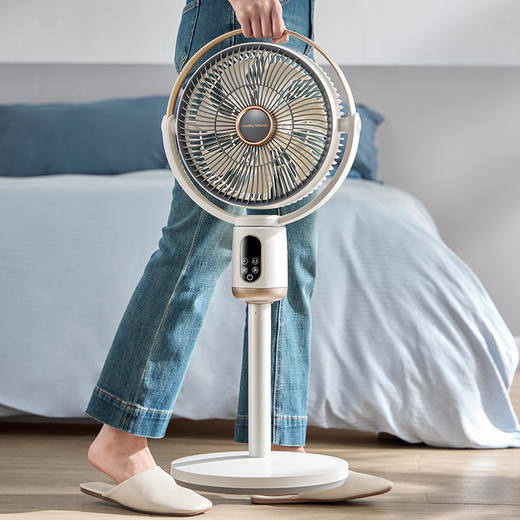 摩飞家用直流变频静柔音摇头风扇 一级能效7叶大风量遥控电风扇MR3702 商品图5