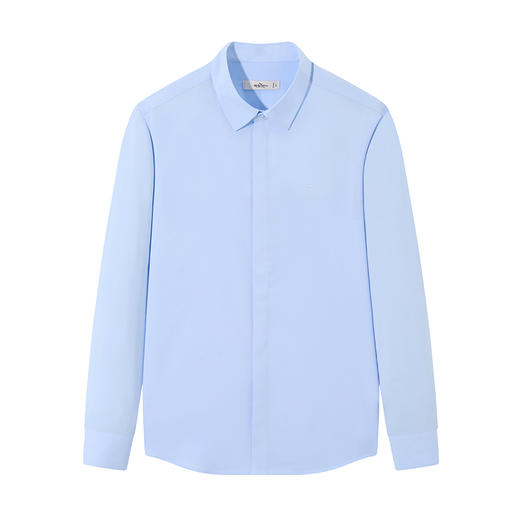 【5A抗菌2A防螨】柒牌男士长袖衬衫春秋2024新款含莫代尔商务衬衣	127A70760 商品图4