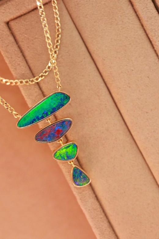 4.46ct 欧泊项链 商品图0