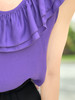 TYNVIE荷叶边领口背心-紫色 商品缩略图5
