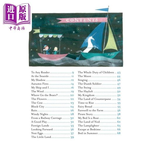 【中商原版】儿童诗歌花园 Robert Louis Stevensons A Childs Garden of Verses 英文原版 儿童诗歌绘本图画书 精装 进口童书 商品图1