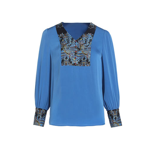 乔万尼真丝衬衫新中式古典设计感EM2C902 商品图4