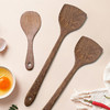 喇叭花炒菜铲子木锅铲家用木铲子不粘锅木质木勺鸡翅木饭勺汤勺 商品缩略图0