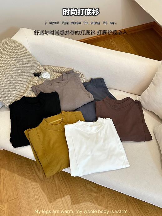 女士粘纤磨毛时尚打底衫秋冬新款6933 商品图3