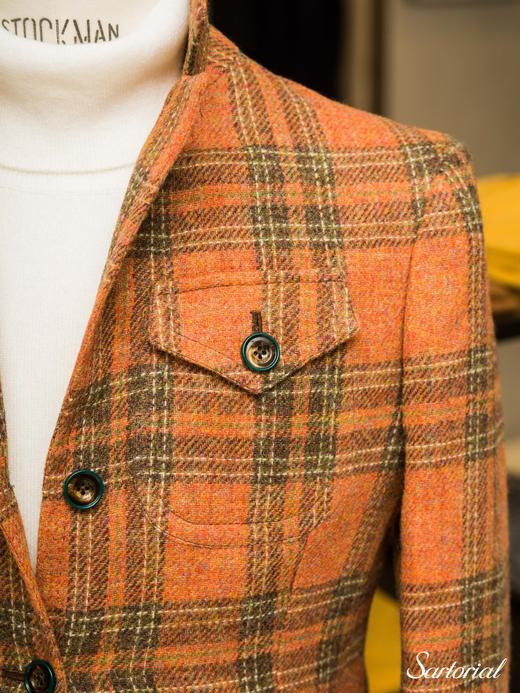 Sartoria Pirozzi Tweed Safari Jacket 商品图4