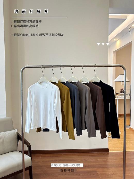 女士粘纤磨毛时尚打底衫秋冬新款6933 商品图2