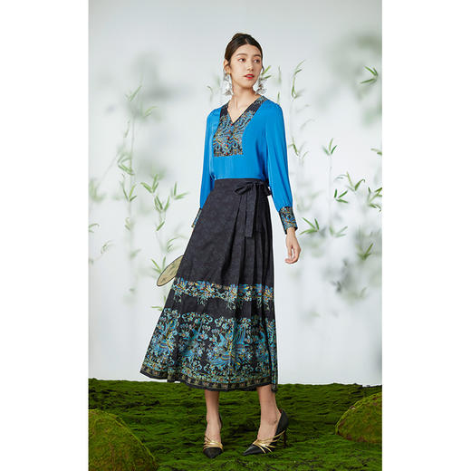 乔万尼真丝衬衫新中式古典设计感EM2C902 商品图2