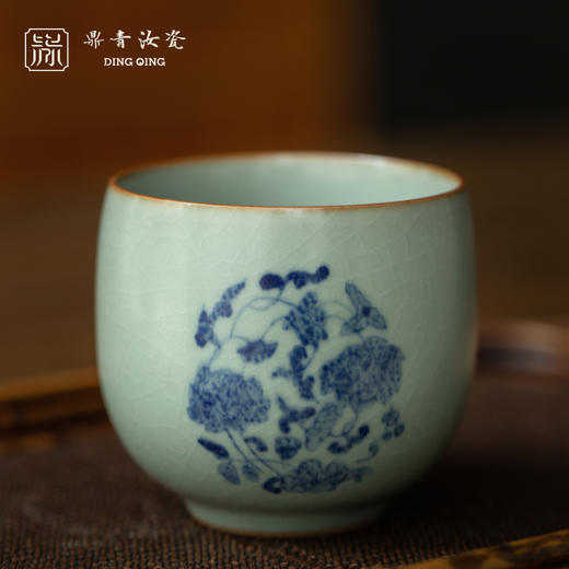 问鼎鼎青青花金钟杯（祝安） 商品图2