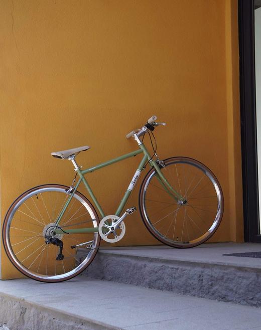 BOSKEY不死骑 Shuttler 变速钢架复古平把公路 城市通勤自行车 商品图0