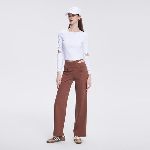 加拿大TITIKA运动T恤瑜伽健身上衣健身简约修身长袖T恤21149 商品图2