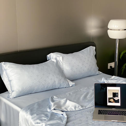 自然醒60支向晚奥地利天丝提花夏被轻奢高级感夏被四件套简约风夏天床上用品TD 商品图2