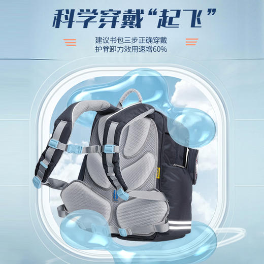 5-10岁 乐同航空小童书包 同梦号三航系列 1-3年级  商品图2