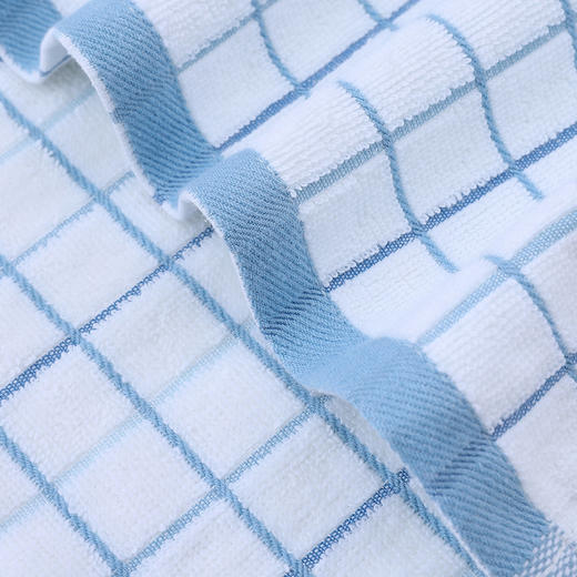 【格纹毛巾】全棉细格纹毛巾格子面巾纯棉学生洗脸巾吸水家用特价 商品图3