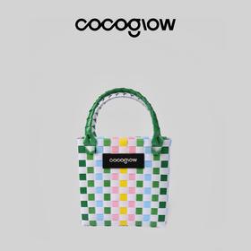 cocoglow·SPRINGPATH_春之小径小号手提包手工编织包夏天彩色菜篮子