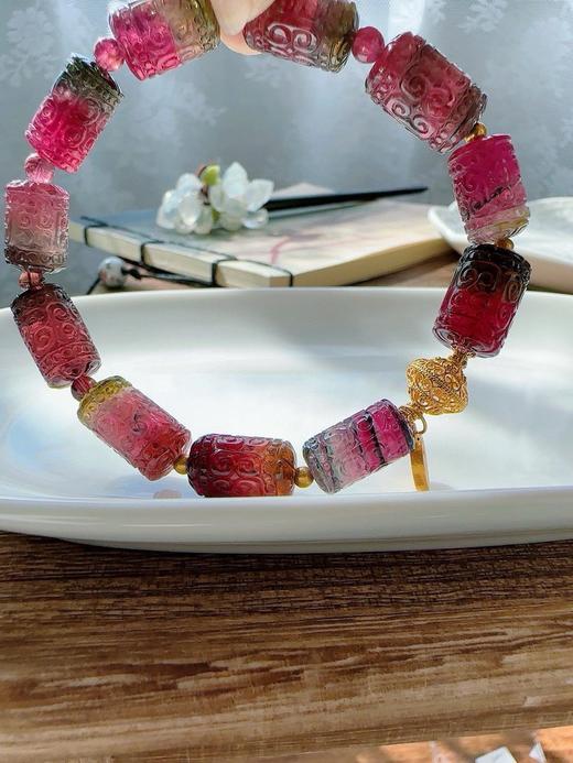 30.6g 雕刻碧玺手链 商品图4