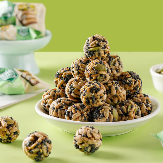 【满口幸福感！猴头菇铁棍山药坚果丸子】瓜子仁+南瓜籽仁+芝麻+山药+猴头菇，小身体用料十足！口味丰富美味香酥脆，独立包装一口一个美味不停，芝麻燕麦混合果仁瓜子酥零食Y 商品图3