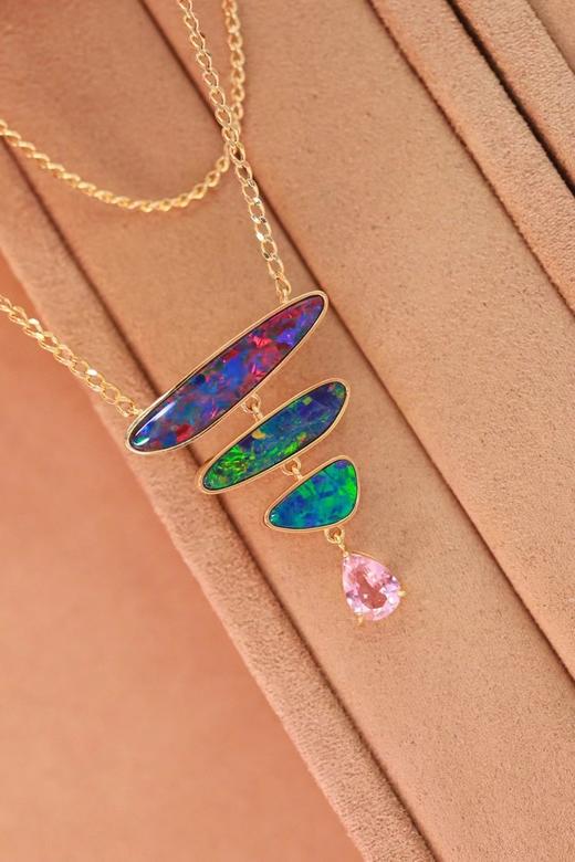 4.93ct 欧泊项链 商品图0